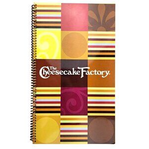 The Cheesecake Factory Restaurant Menu Spiral-Bound Softcover Laminated 2015 Yum